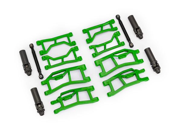TRAXXAS - Suspension kit, Mini Maxx® WideMaxx®, green (includes front & rear suspension arms, front toe links & outer half shafts (extended)) (10790-GRN)
