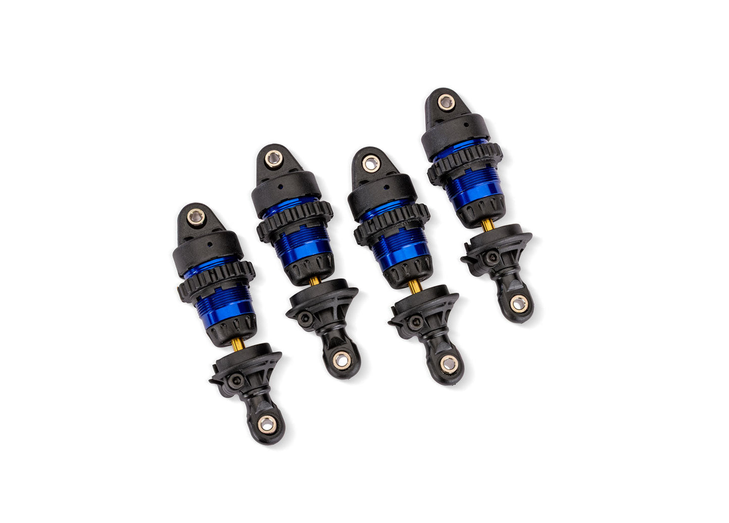TRAXXAS - Blue Aluminum Mini GTR Short Shocks (4) (10865-BLUE)