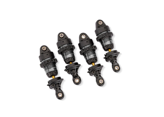 TRAXXAS - Gray Aluminum Mini GTR Short Shocks (4) (10865-GRAY)