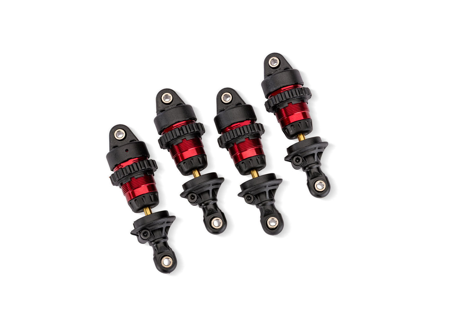 TRAXXAS - Red Aluminum Mini GTR Short Shocks (4) (10865-RED)