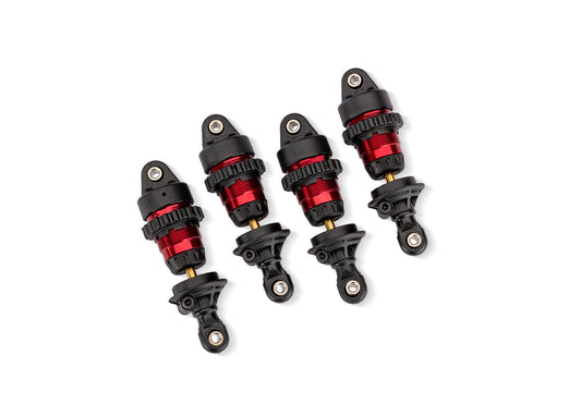 TRAXXAS - Red Aluminum Mini GTR Short Shocks (4) (10865-RED)