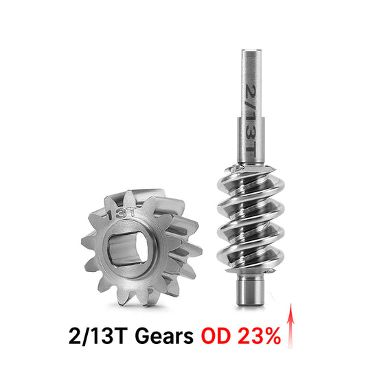 INJORA Axle Worm Gear Set for 1/30 SCX30 2/13T GEARS (OVERDRIVE 23%) (SCX30-14-13T)