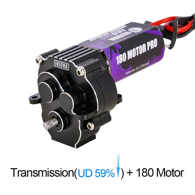 INJORA - Complete Transmission With 180 Brushed Motor For 1/18 TRX4M (4M-49A)