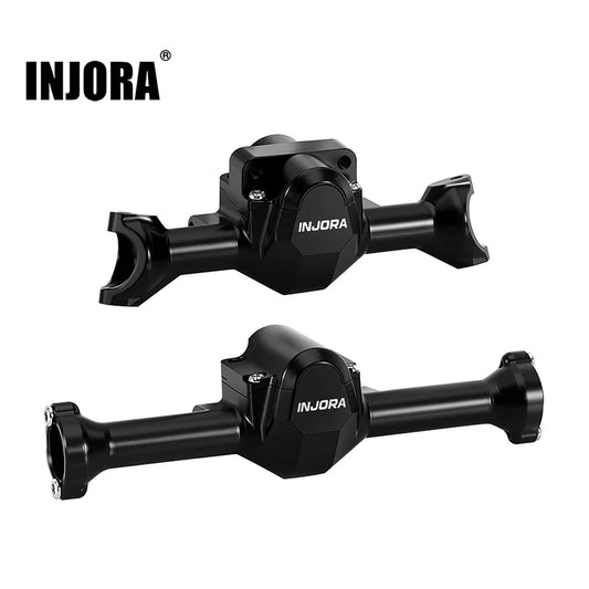 INJORA Aluminum Front & Rear Axle Housings for 1/30 SCX30 (SCX30-10BK)