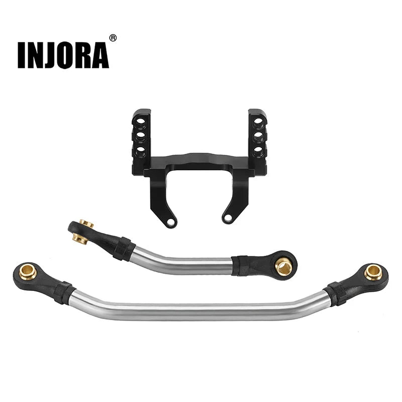 INJORA - Lay Down Servo Mount & Steering Links For 1/18 TRX4M Stock Axle (4M-80)
