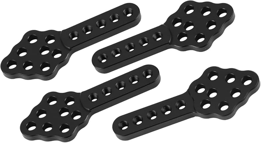 1/10 RC Crawler Adjustable Shock Keys – Set of 4 (Black) (SHK-110-BK)