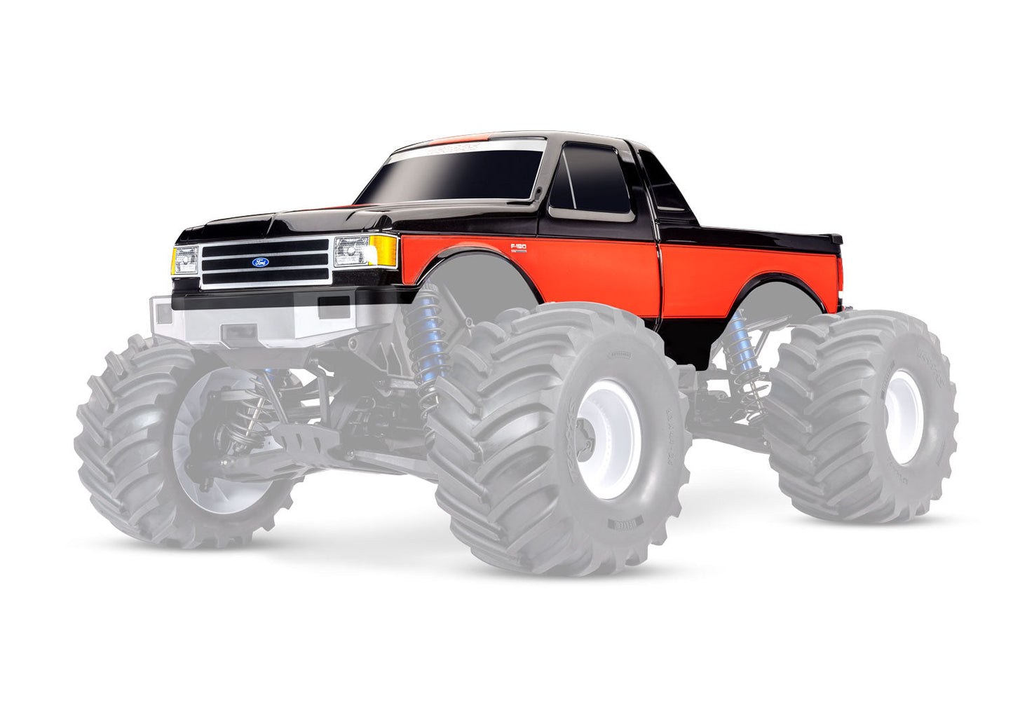 TRAXXAS - Black X-Monster Ford F-150 Body (7691-BLK)