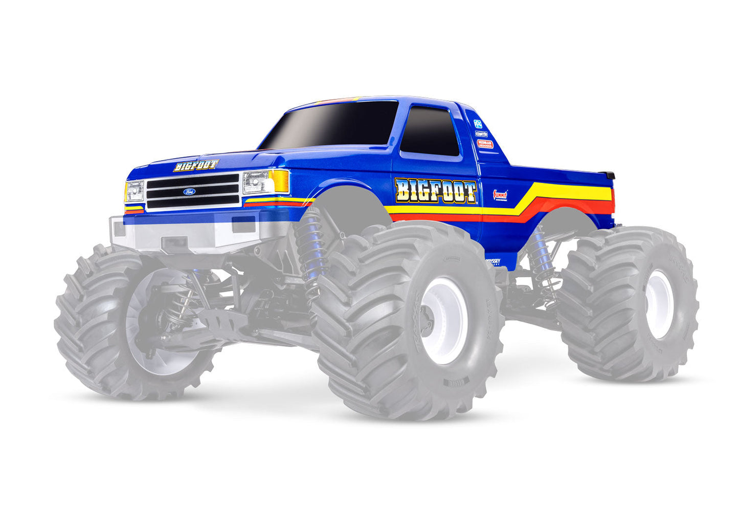 TRAXXAS - X-Monster Bigfoot No. 8 Body (7691-BLUE)