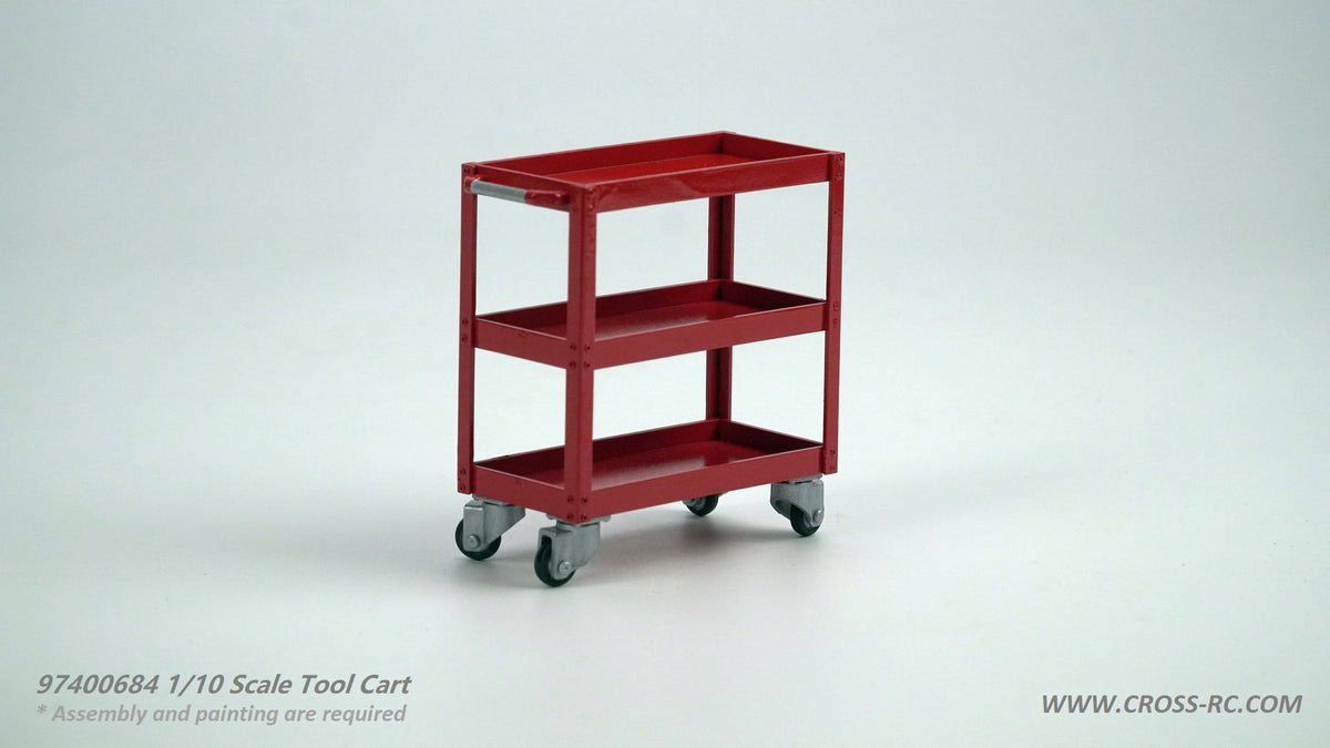 CROSS RC - 1/10 Scale Tool Cart For Scale Garage Scenes (Requires Painting) (CZR97400684)