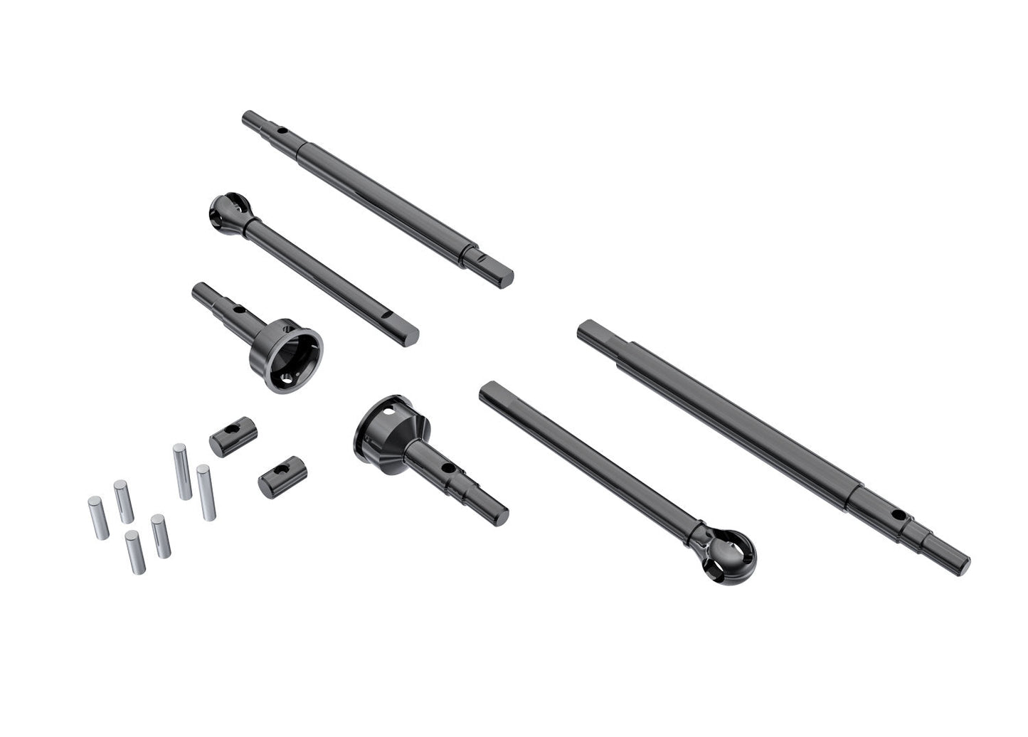 TRAXXAS - AXLE SHAFTS (F&R)/ STUB AXLES (9756)