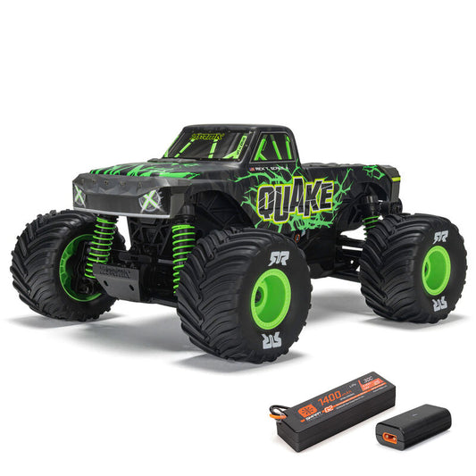 ARRMA - 1/16 QUAKE GROM 4X4 RTR Brushed Monster Truck (Battery & Charger Included), Green (ARA2137T2)