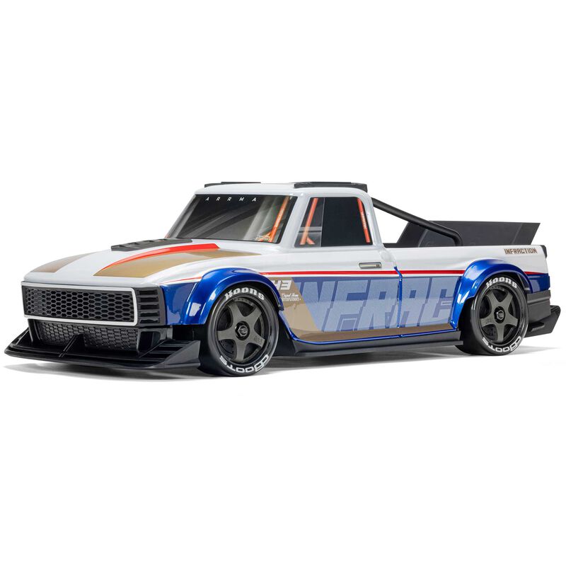 ARRMA - 1/12 INFRACTION GROM 3S 4X4 RTR Brushless All-Road Street Bash, White/Blue (ARA2315T1)