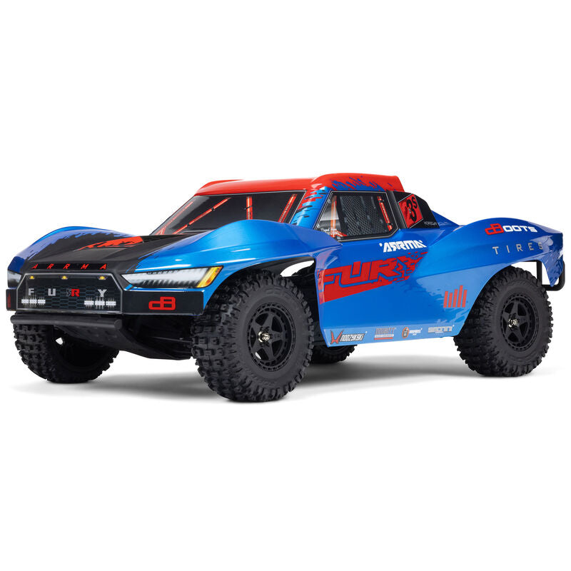 ARRMA - 1/10 FURY 223S DSC 2WD RTR Brushless Short Course Truck, Blue (ARA3521T1)