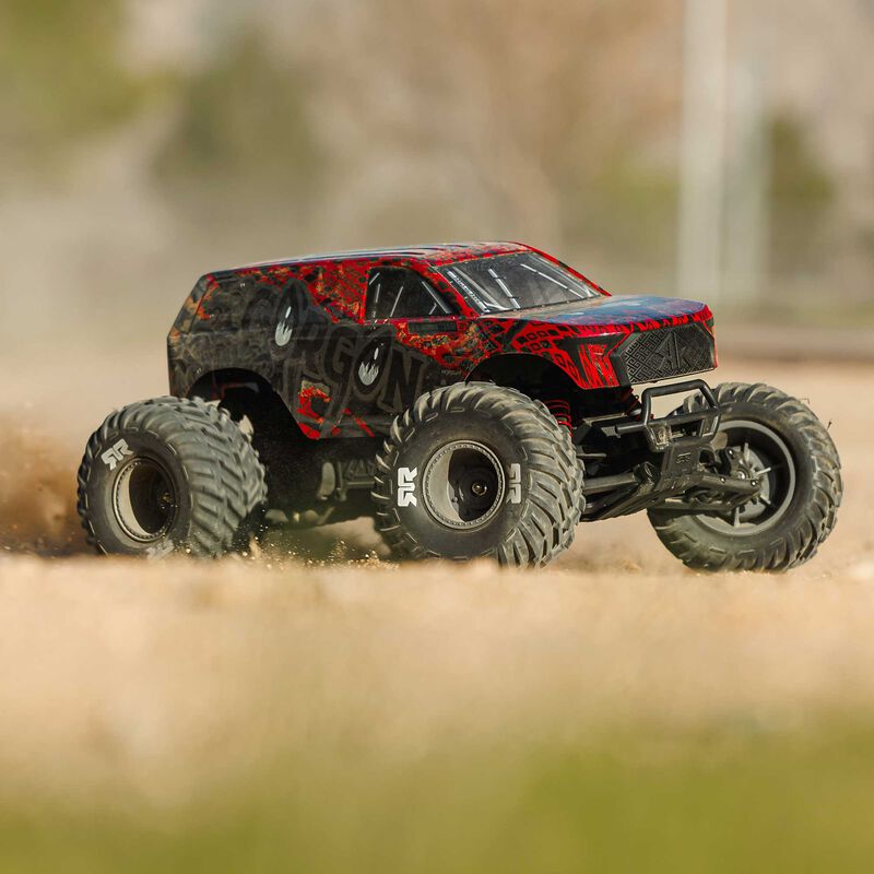 1/10 GORGON 223S 2WD RTR Brushless Monster Truck, Red/Black (ARA3530T2)