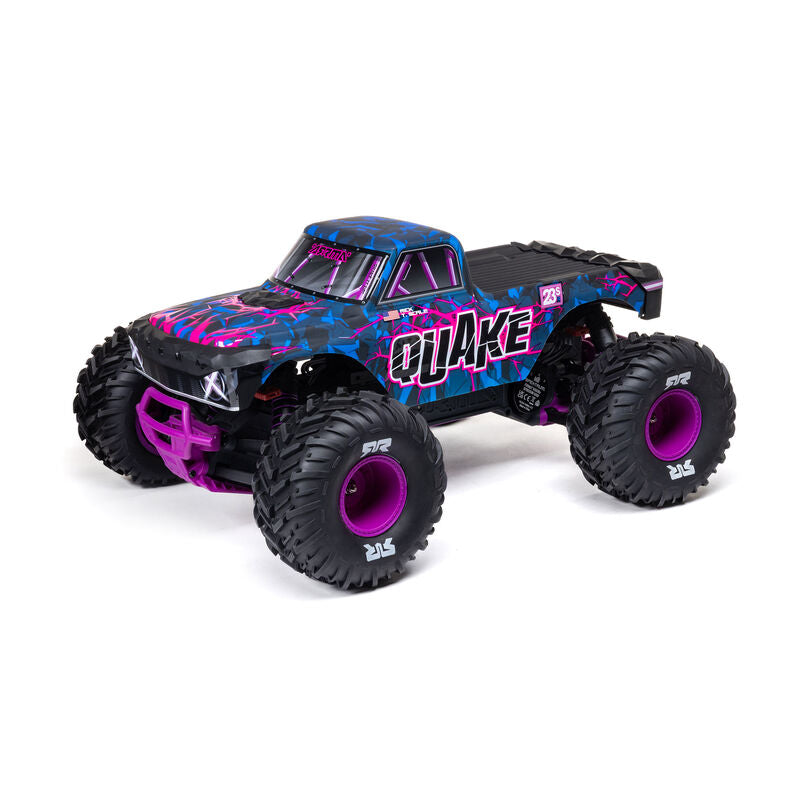 ARRMA - 1/10 QUAKE 223S 2WD RTR Brushless Monster Truck, Purple (ARA3537T3)