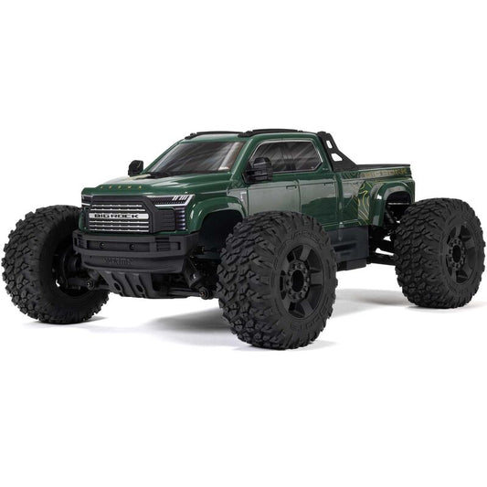 ARRMA - 1/10 BIG ROCK 223S DSC 4X4 RTR Brushless Monster Truck, Green (ARA4312V4T2)