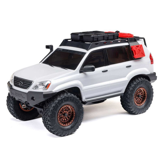 AXIAL - 1/24 SCX24 Lexus GX 470 4X4 RTR Brushed Rock Crawler (Battery & Charger Included), White (AXI-1532T1)