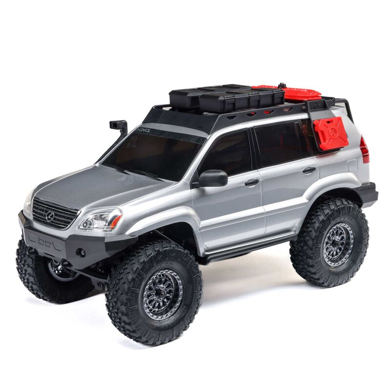 AXIAL - 1/24 SCX24 Lexus GX 470 4X4 RTR Brushed Rock Crawler (Battery & Charger Included), Silver (AXI-1532T2)