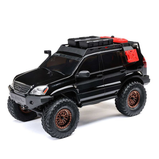 AXIAL - 1/24 SCX24 Lexus GX 470 4X4 RTR Brushed Rock Crawler (Battery & Charger Included), Black (AXI-1532T3)