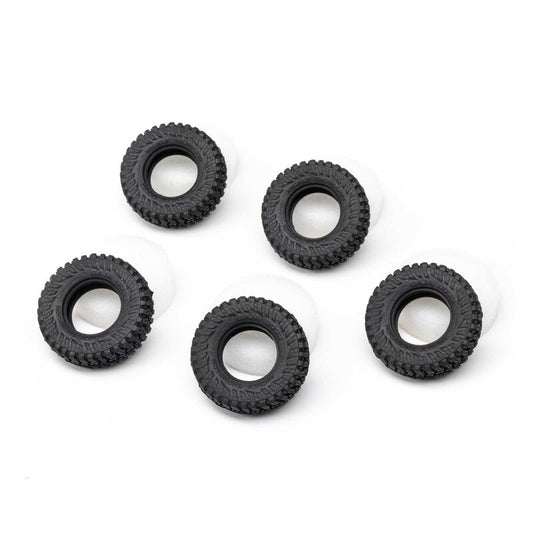 AXIAL - Tires & Foam (5), M/T Baja Boss: SCX30 (AXI-3302)