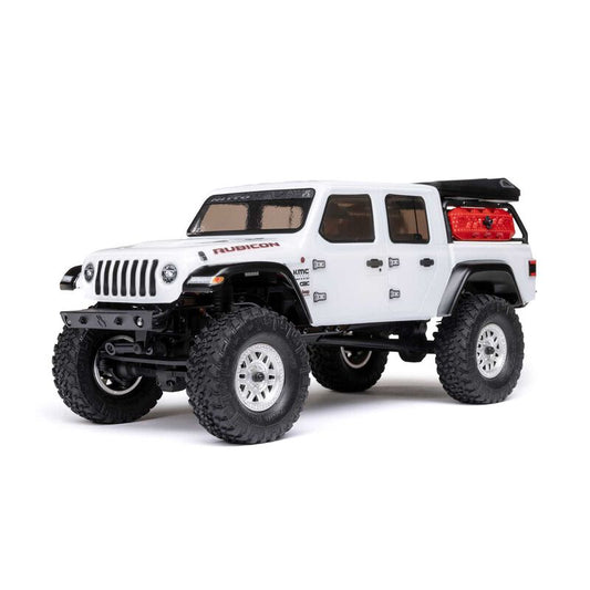 AXIAL - SCX24 Jeep Gladiator 4WD Rock Crawler RTR, White (AXI00005V2T4)