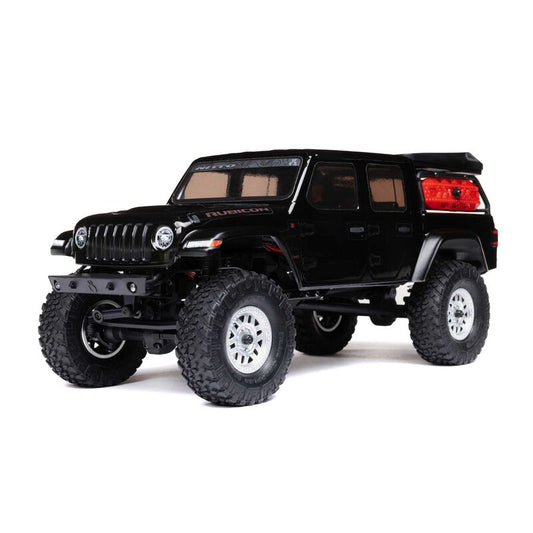 AXIAL - 1/24 SCX24 Jeep JT Gladiator 4X4 RTR Brushed Rock Crawler (Battery & Charger Included), Black (AXI00005V2T5)