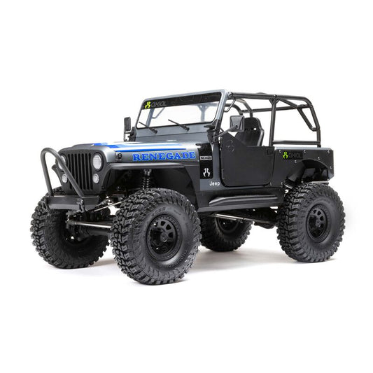 AXIAL - 1/10 SCX10 III Jeep CJ-7 4X4 RTR Brushed Rock Crawler, Grey (AXI03008T2)