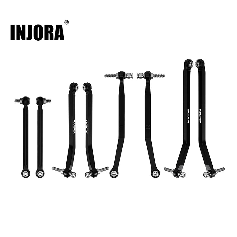 INJORA Aluminum High Clearance Chassis Links for 1/30 Axial SCX30 (SCX30-02BK)