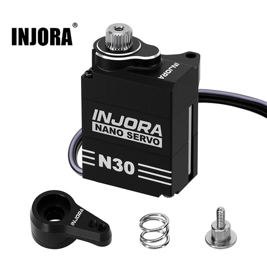INJORA Aluminum N30 NANO Servo with Servo Saver for 1/30 SCX30 (INJS-N30)
