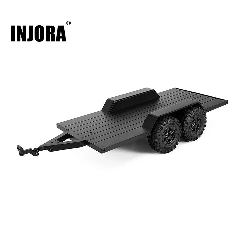 INJORA - Utility Plastic Trailer With Hitch For 1/18 RC Crawler TRX4M (AX-TC09)