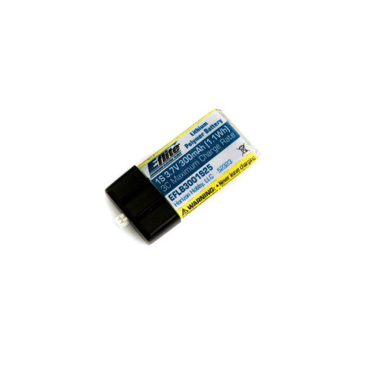 E-FLITE - 300mAh 1S 3.7V 25C LiPo Battery (EFLB3001S25)