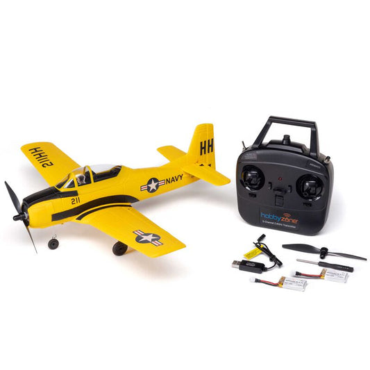 HOBBYZONE -28 Trojan 450mm RTF with SAFE (2 Flight Batteries Included) (HBZ-1228)