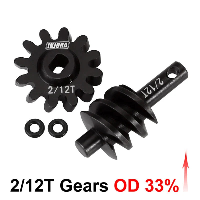 INJORA - Overdrive Underdrive Gears For SCX24 AX24 (SCX24-77-12T)