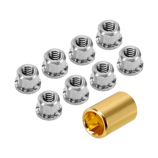 INJORA M2 Stainless Steel Nuts for 1/30 SCX30 (SCX30-12-8)