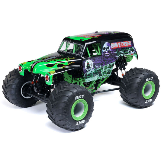 LOSI - 1/8 LMT 2.0 Grave Digger 4X4 Solid Axle Brushless Monster Truck RTR, Green (LOS04028T1)