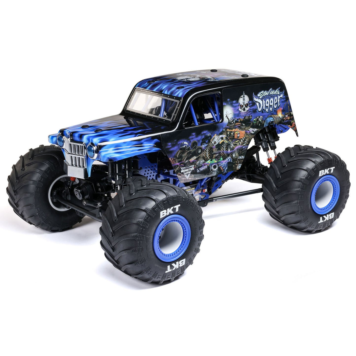 LOSI - 1/8 LMT 2.0 Son-Uva Digger 4X4 Solid Axle Brushless Monster Truck RTR, Blue (LOS04028T2)