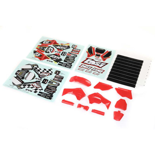 LOSI - Red Plastics w/Wraps: PM-MX (LOS260000)