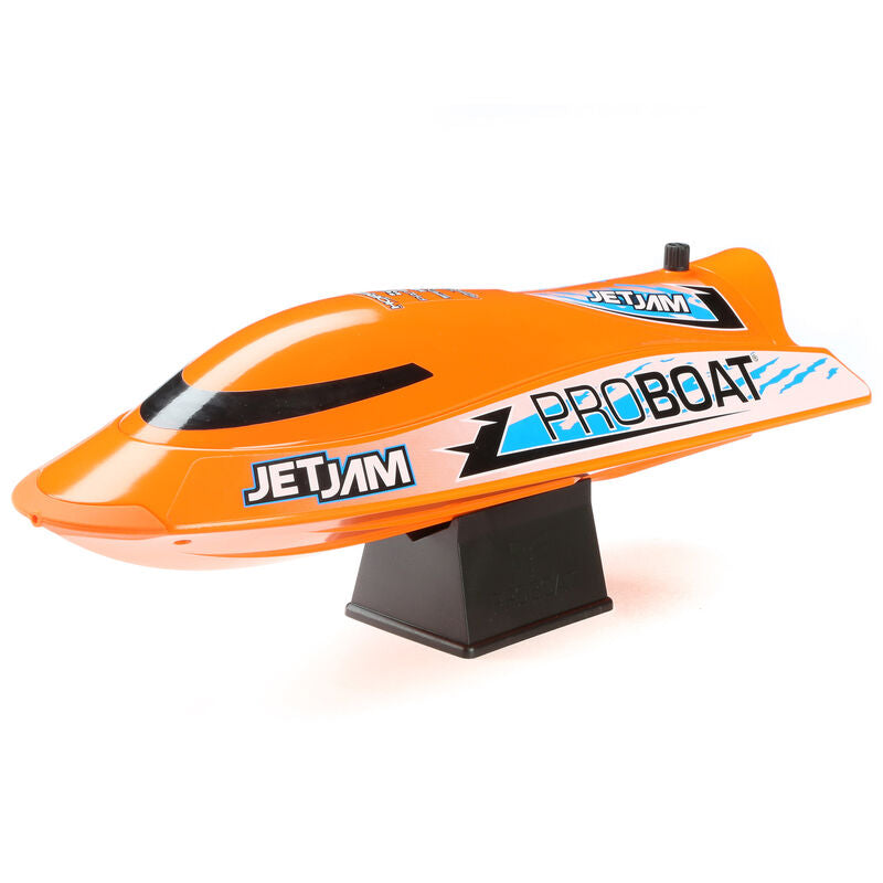 PRO BOAT - Jet Jam 12 Pool Racer, Brushed, Orange: RTR (PRB08031V2T1)