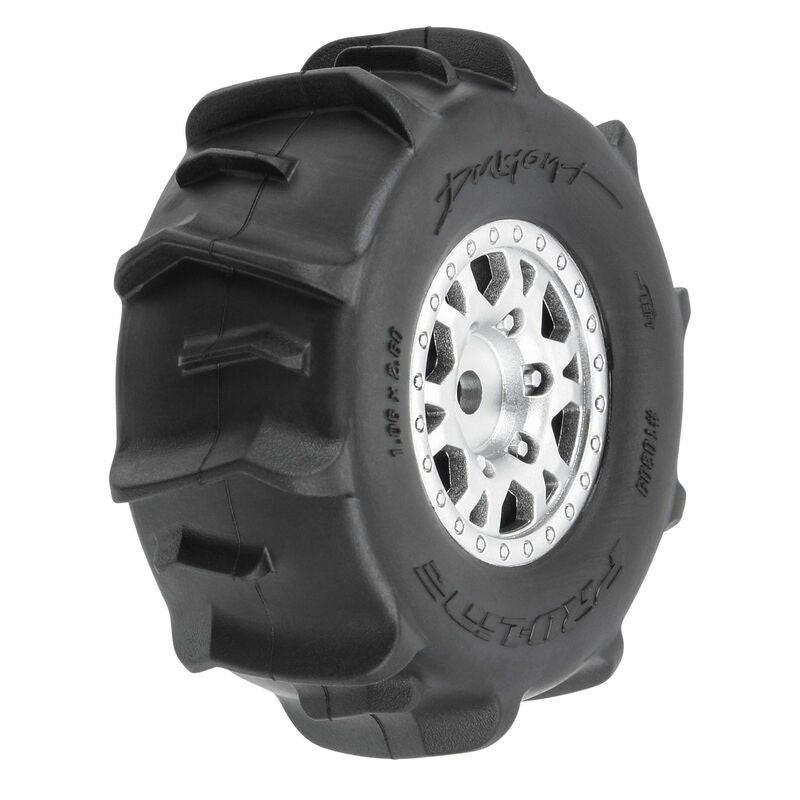 PRO-LINE - 1/16 Dumont F/R Tires MTD 12mm Black Impulse (4): Mojave GROM (PRO1030910)