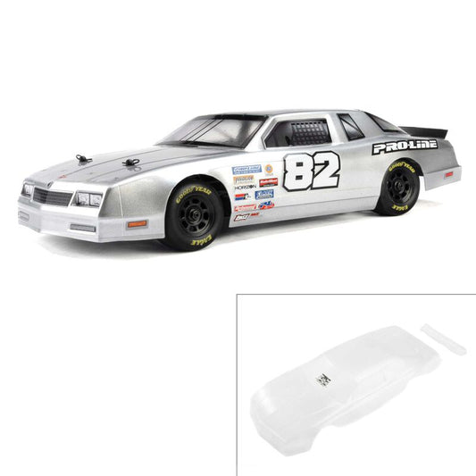 PRO-LINE - 1/12 Pre-Cut 1986 Chevy Monte Carlo Clear Body: Losi NASCAR® Race Car (PRO370817)