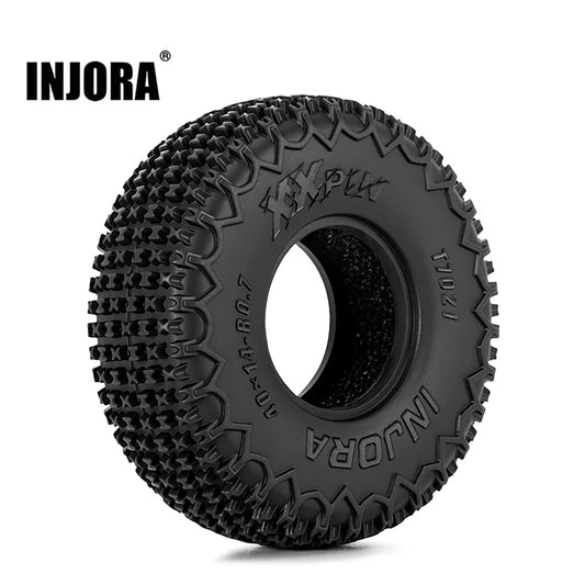 INJORA 0.7" 40*14mm XHX Pin Tires for 1/30 SCX30 (T7021) (4) (T7021)