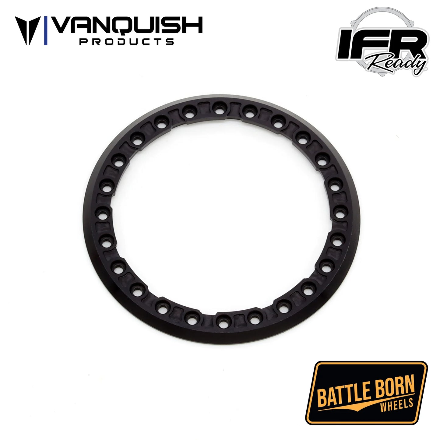 VANQUISH PRODUCTS - Battle Born Wheels 2.2 Notched Beadlock (Black) (VPS08180)