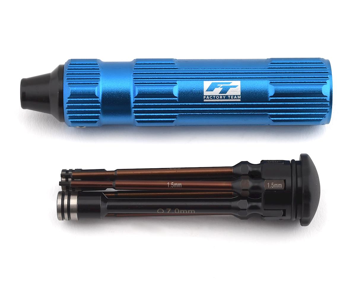 Team Associated Factory Team 7 Piece 1/4Ó Drive Hex Driver Set w/Handle (ASC1650)