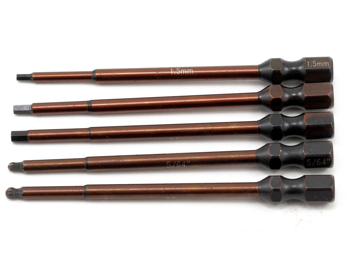 Team Associated Factory Team 1/4Ó Drive Power Tool Tip Set (5) (ASC1674)