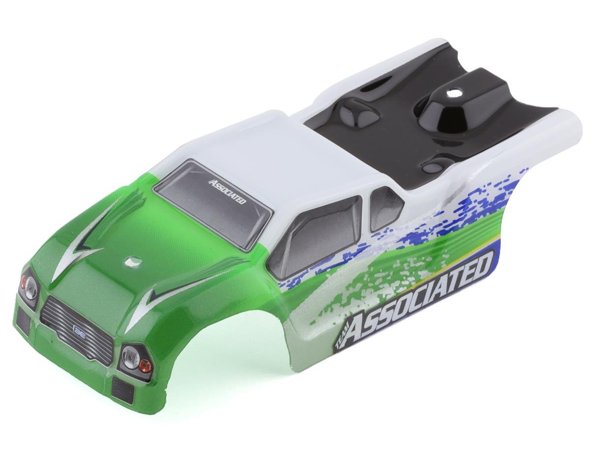 Team Associated TR28 Pre-Painted Body (White/Green) (ASC21444)