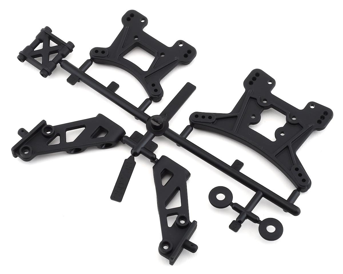 Team Associated Reflex 14B/14T Front & Rear Shock Tower Set w/Wing Mounts (ASC21503)