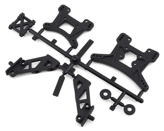 Team Associated Reflex 14B/14T Front & Rear Shock Tower Set w/Wing Mounts (ASC21503)