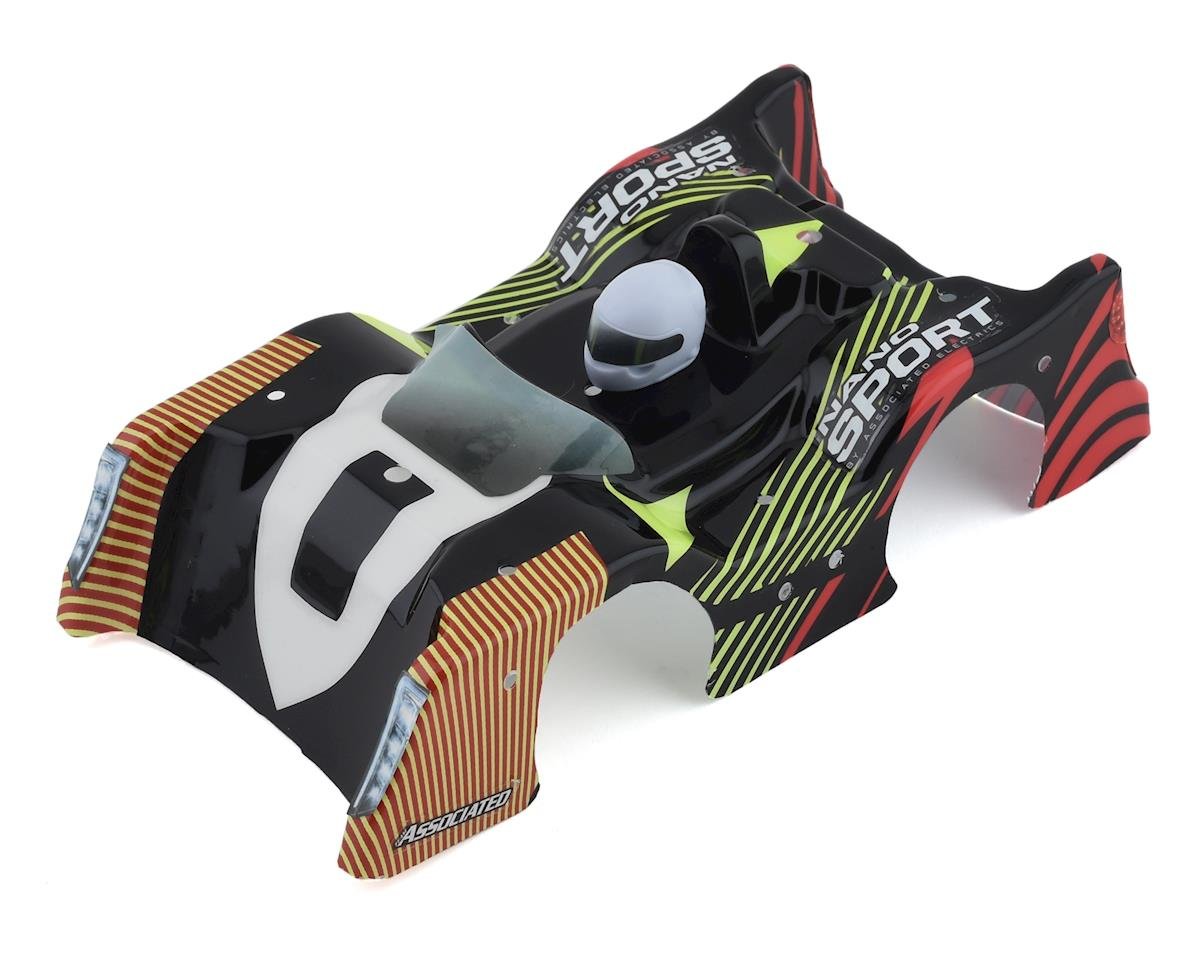 Team Associated NanoSport Body (Red/Black) (ASC21602)
