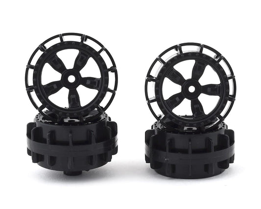 Team Associated NanoSport Wheels (Black) (4) (ASC21612)