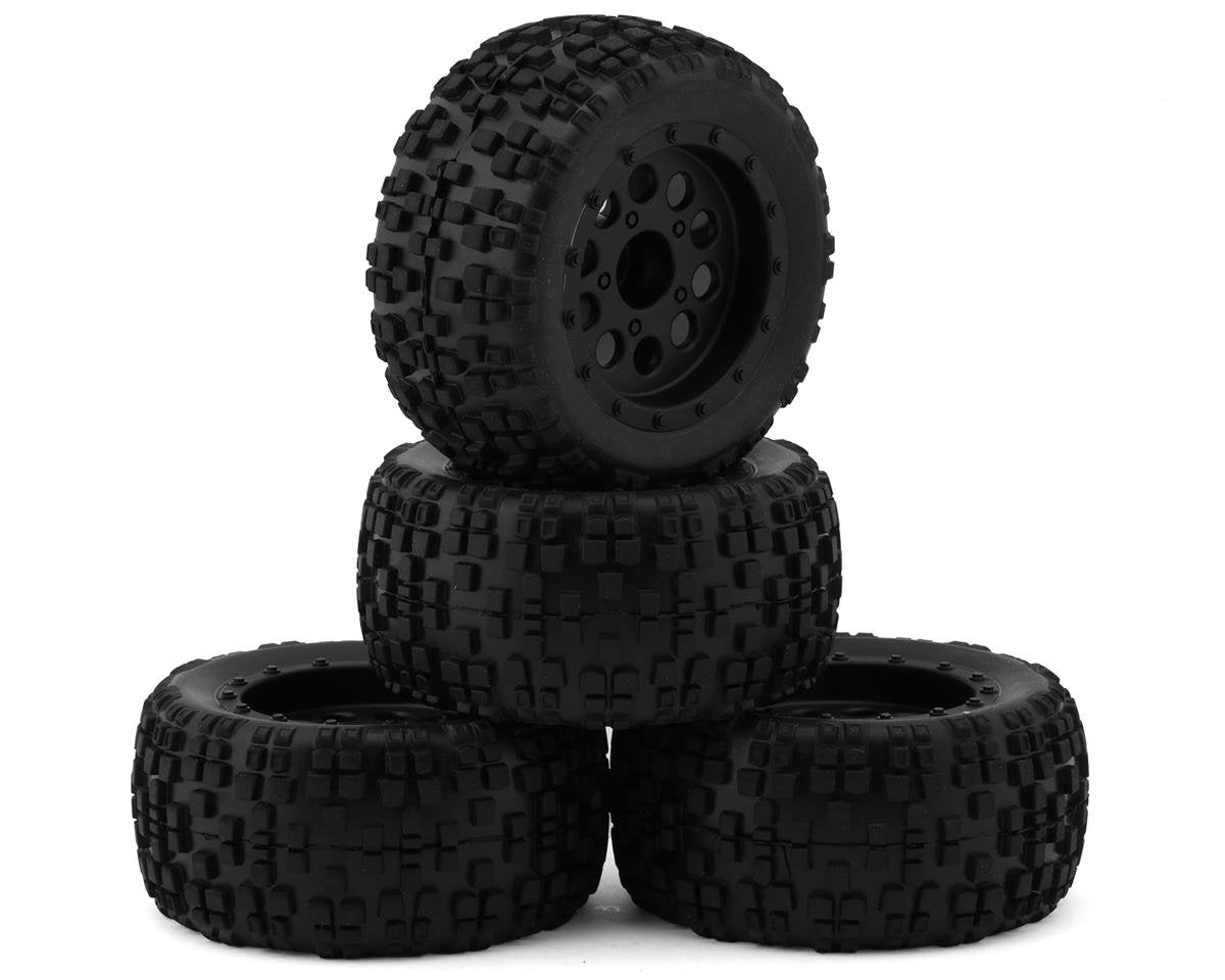 Team Associated Reflex 14MT Pre-Mounted Tires (4) (Black) (ASC21620)